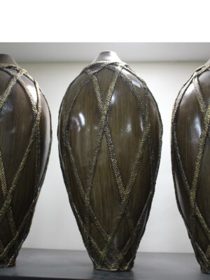 Brown Wooden Vase