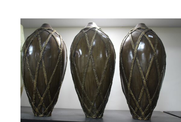Brown Wooden Vase